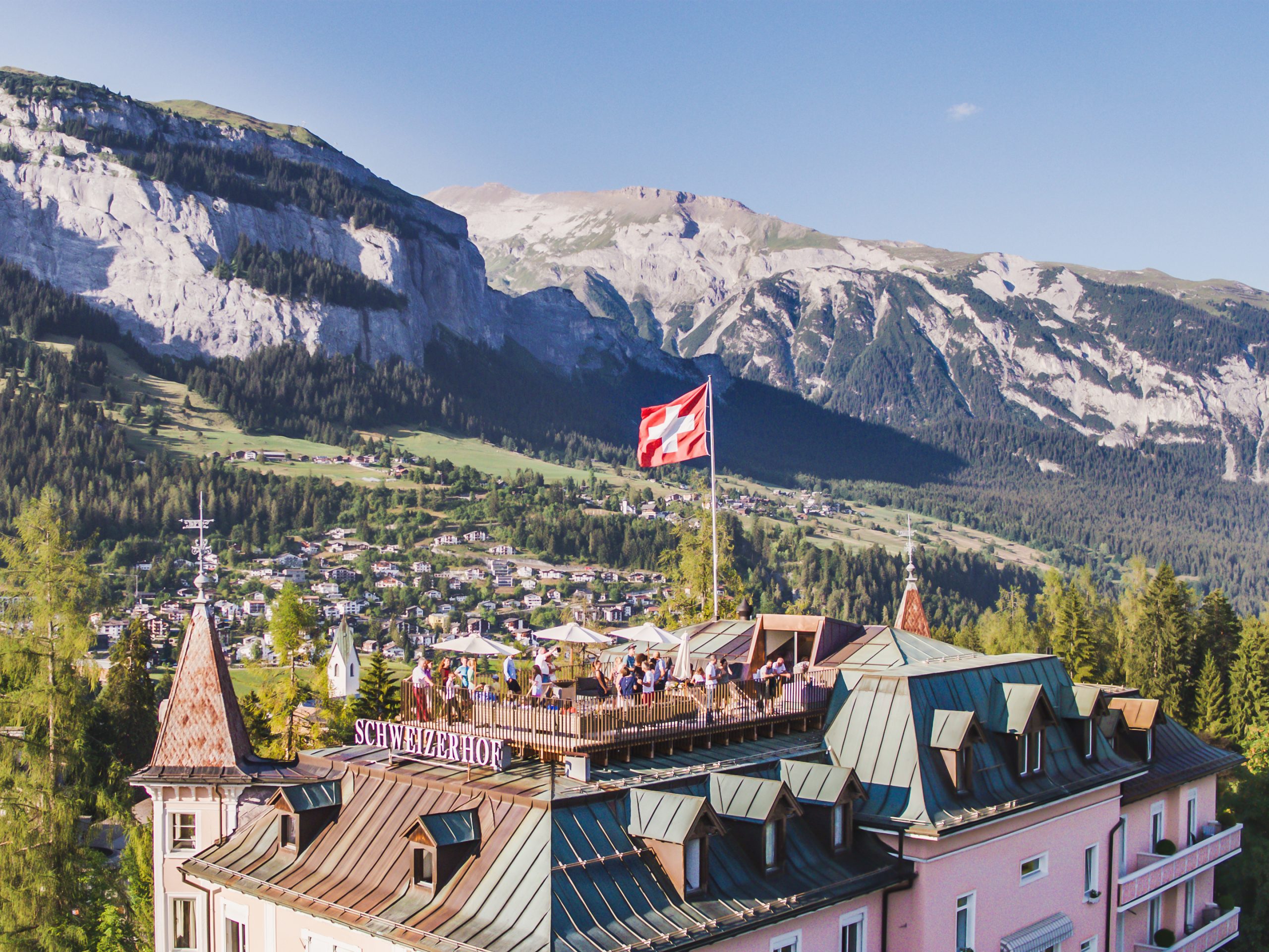 Hotel Schweizerhof Flims im Frühling