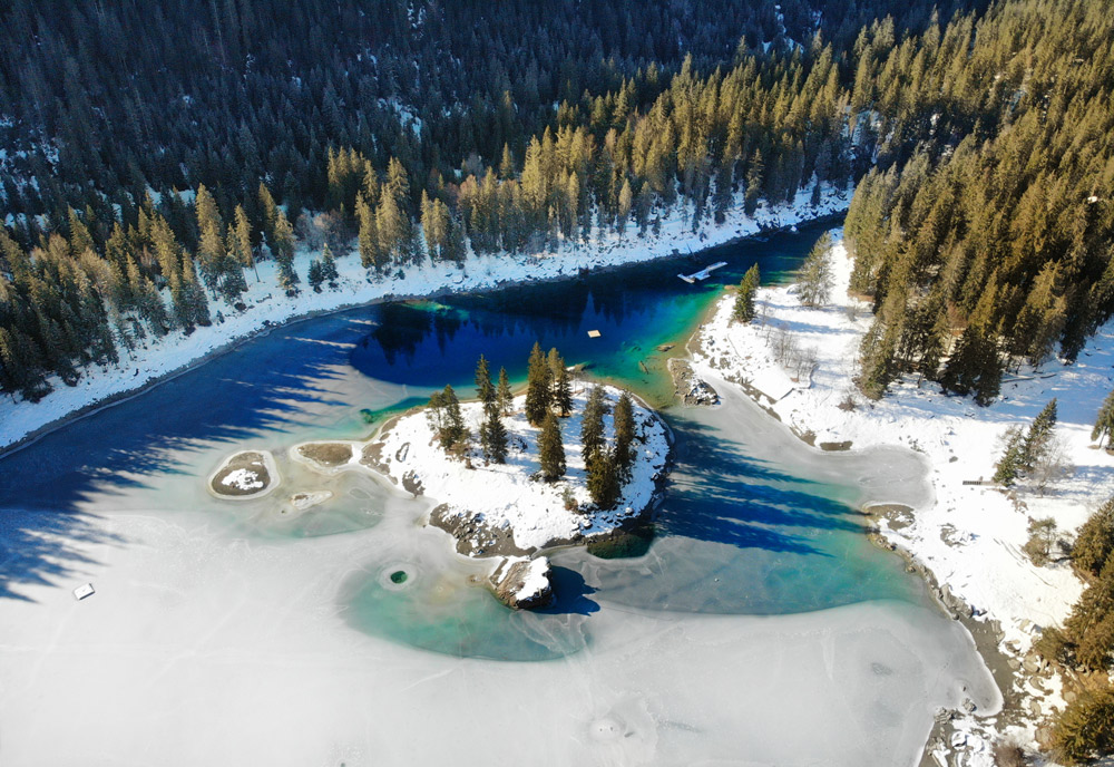 Der Caumasee bei Flims